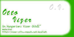 otto vizer business card